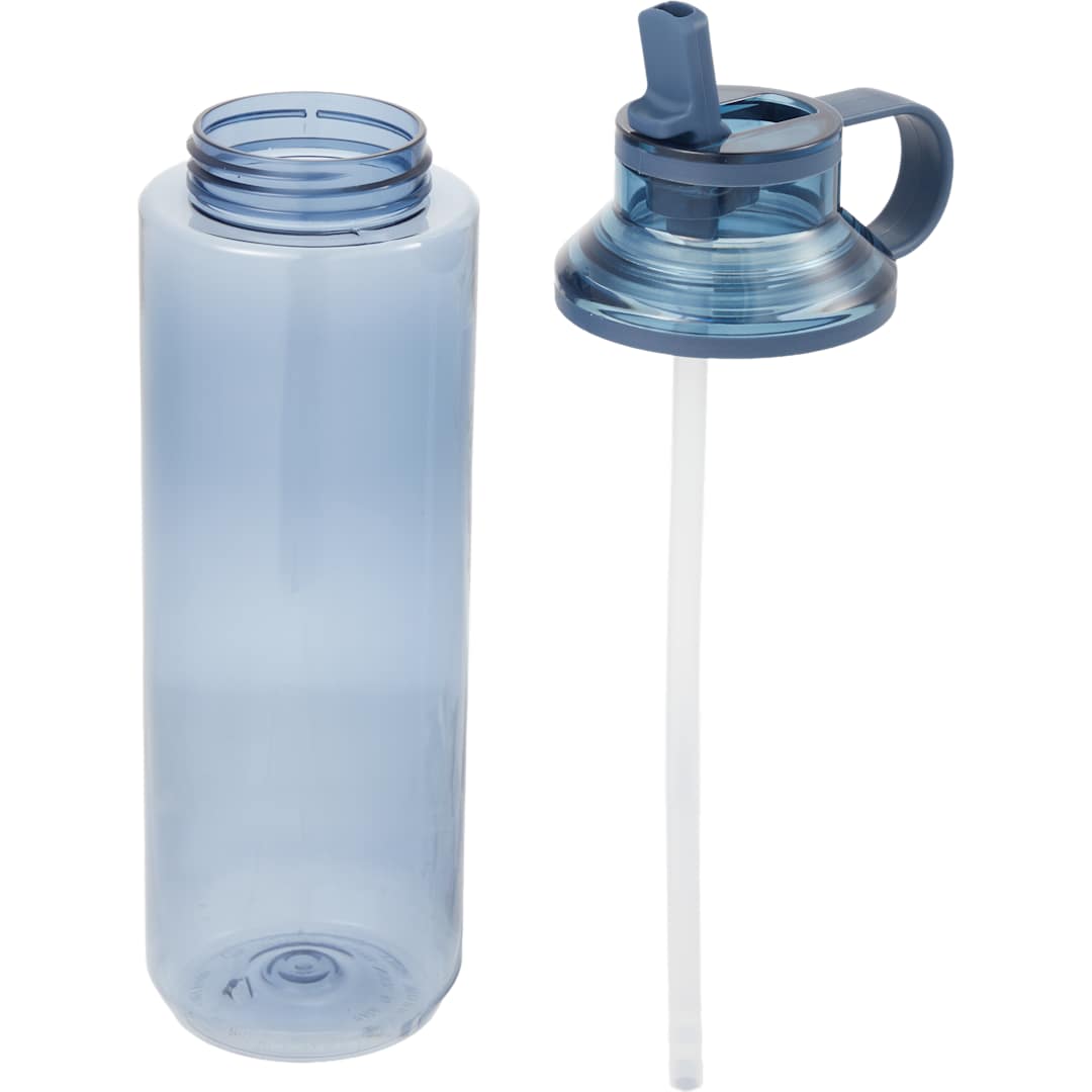 Carol Recycled RPET Sports Bottle w/ Straw 30oz - SM-6570 Blue