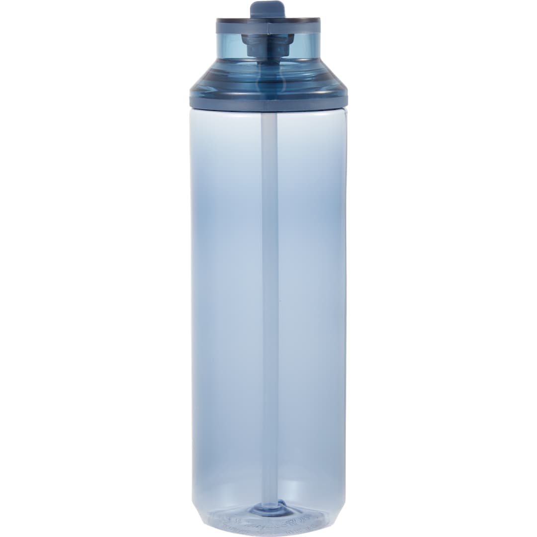 Carol Recycled RPET Sports Bottle w/ Straw 30oz - SM-6570 Blue