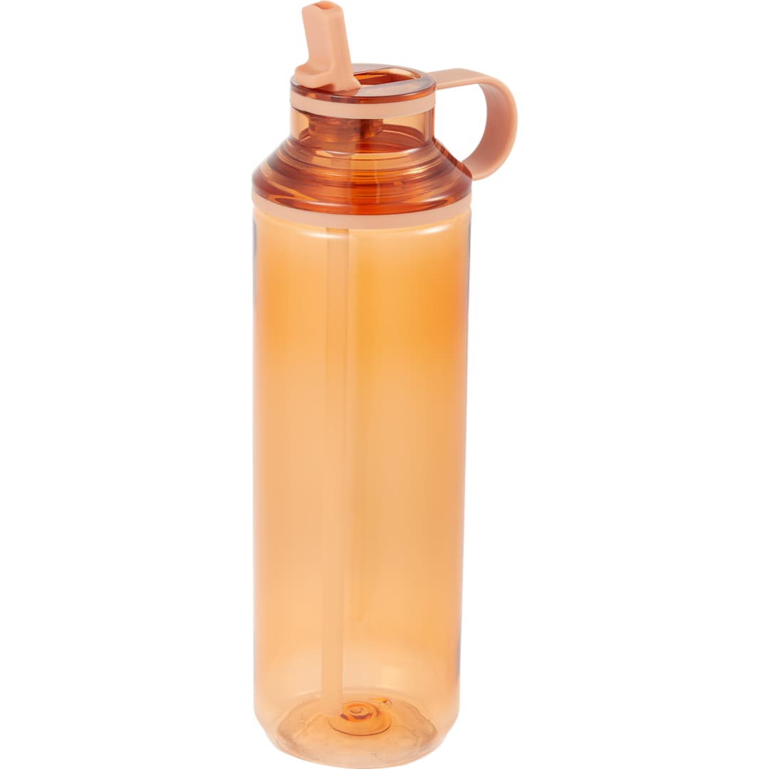 Carol Recycled RPET Sports Bottle w/ Straw 30oz - SM-6570 Orange