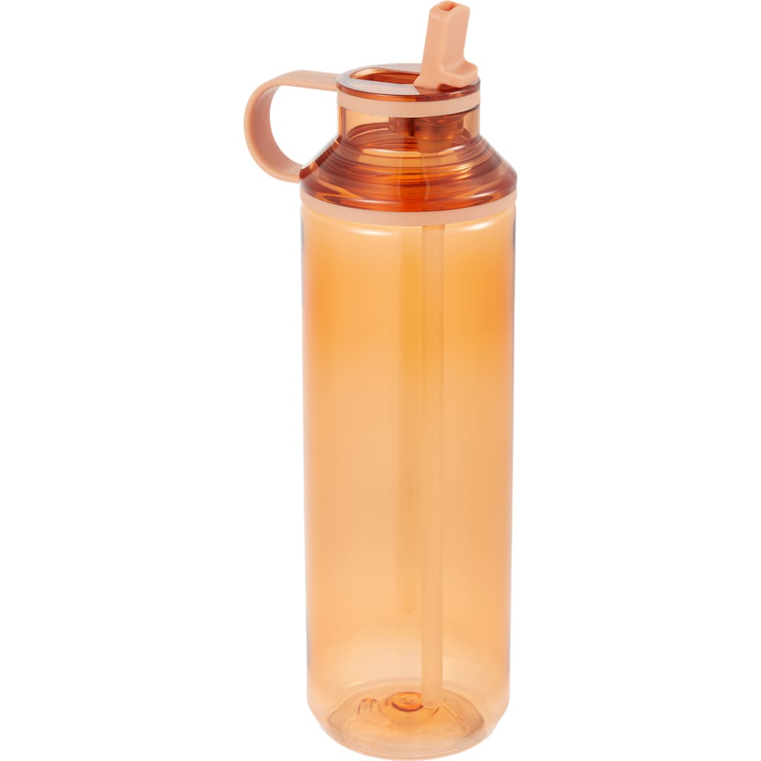Carol Recycled RPET Sports Bottle w/ Straw 30oz - SM-6570 Orange