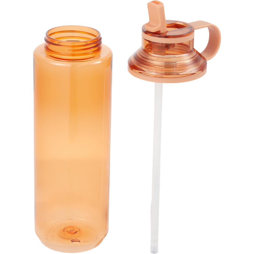 Carol Recycled RPET Sports Bottle w/ Straw 30oz - SM-6570 Orange