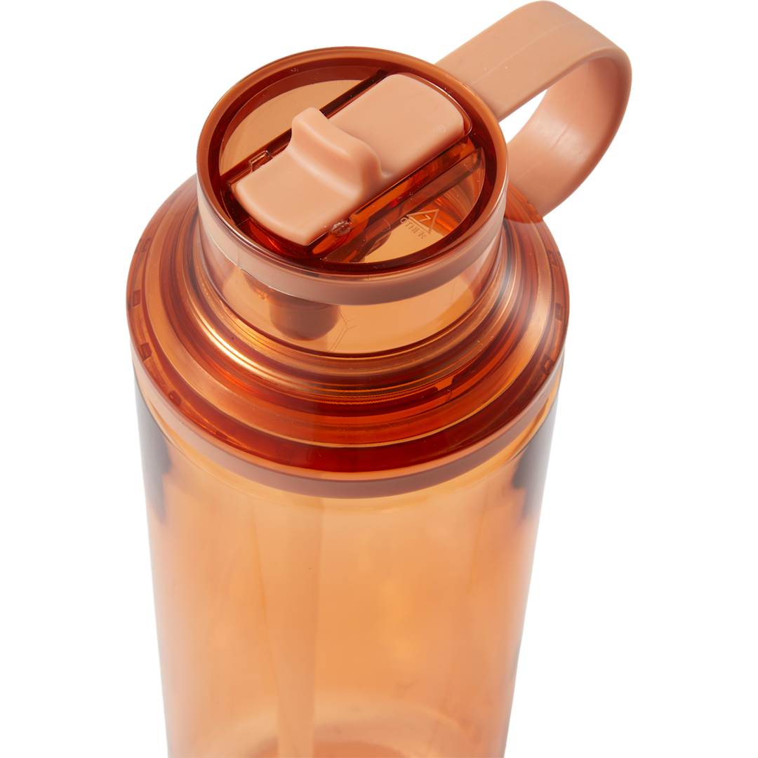Carol Recycled RPET Sports Bottle w/ Straw 30oz - SM-6570 Orange