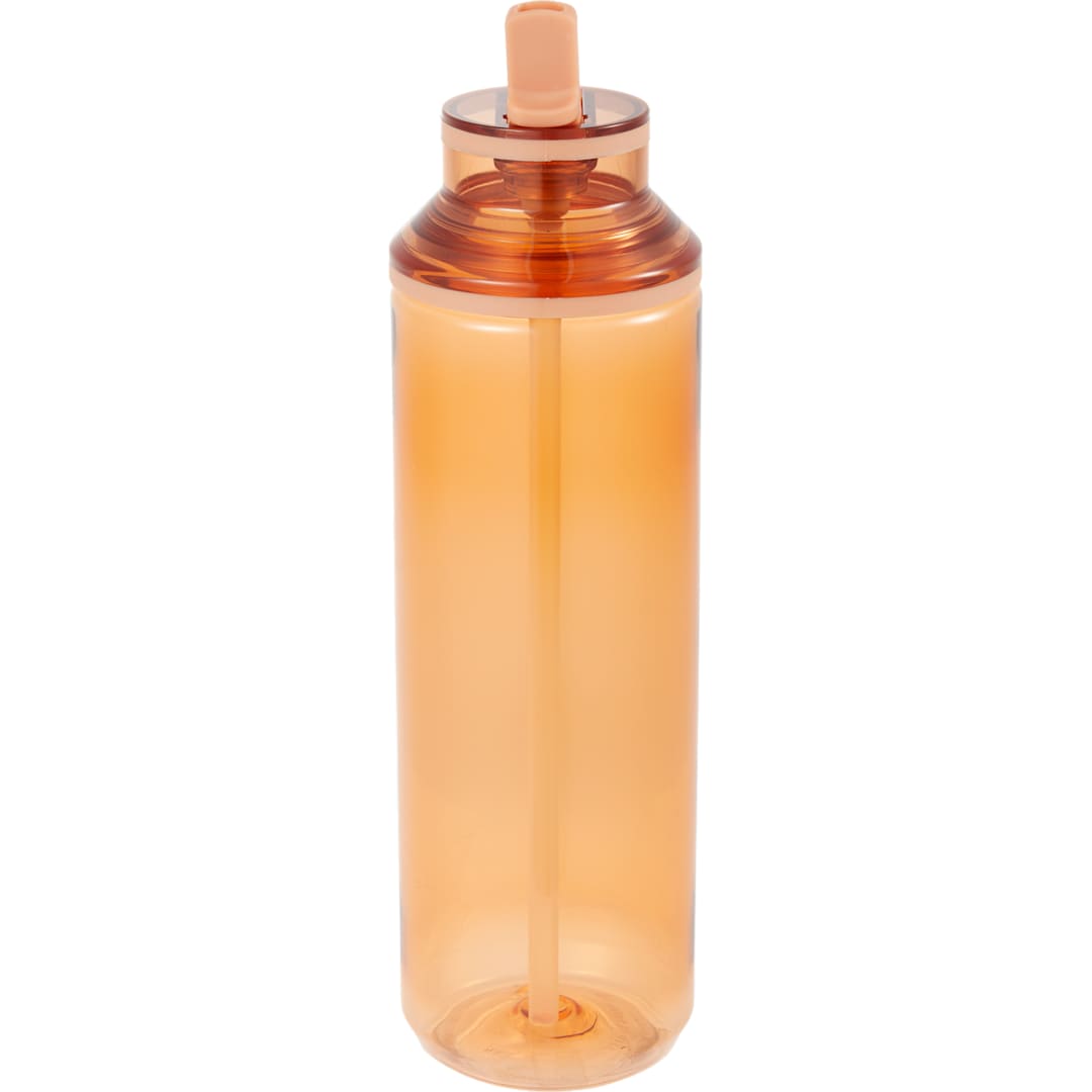 Carol Recycled RPET Sports Bottle w/ Straw 30oz - SM-6570 Orange