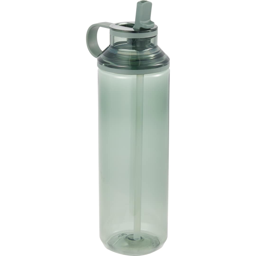 Carol Recycled RPET Sports Bottle w/ Straw 30oz - SM-6570 Green