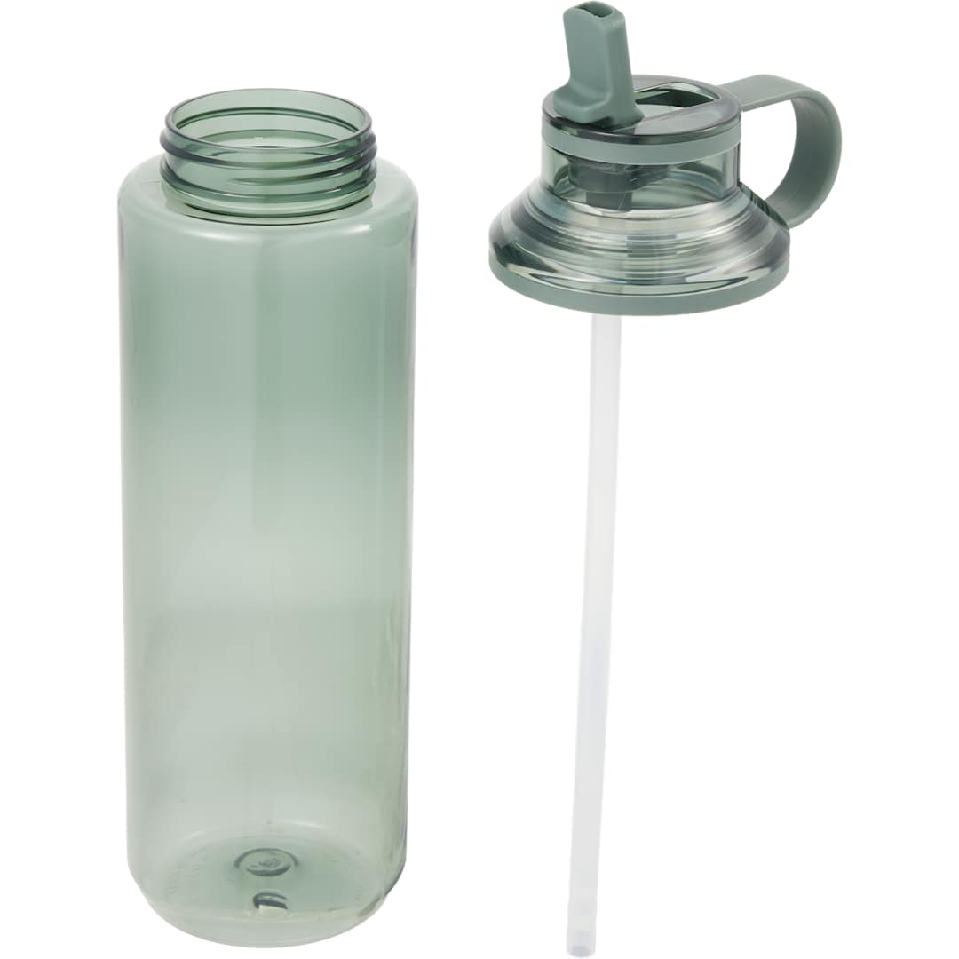 Carol Recycled RPET Sports Bottle w/ Straw 30oz - SM-6570 Green