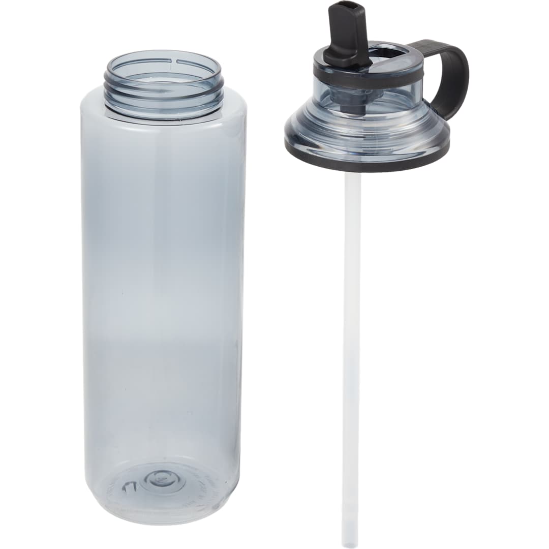 Carol Recycled RPET Sports Bottle w/ Straw 30oz - SM-6570 Gray