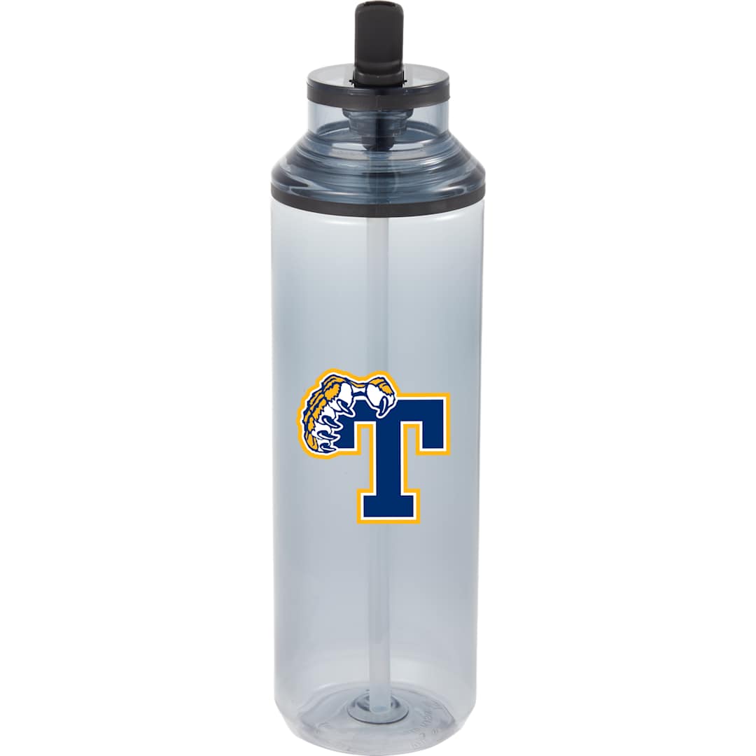 Carol Recycled RPET Sports Bottle w/ Straw 30oz - SM-6570 Gray