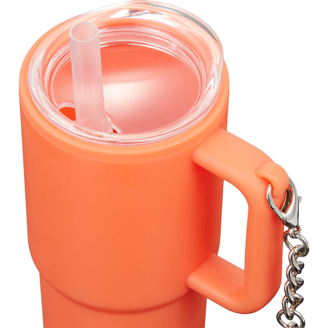 Shot Glass Tumbler w/ Keychain 4oz - SM-6571 Orange