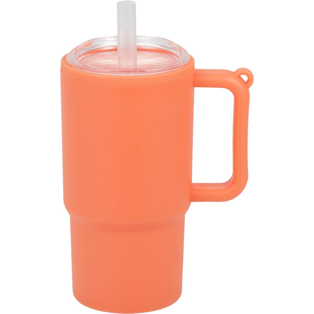 Shot Glass Tumbler w/ Keychain 4oz - SM-6571 Orange