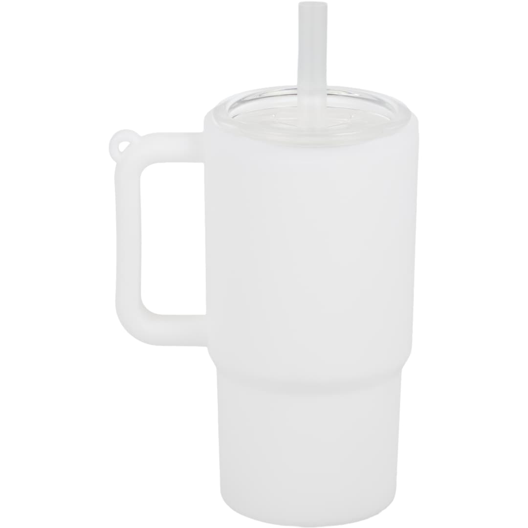 Shot Glass Tumbler w/ Keychain 4oz - SM-6571 White