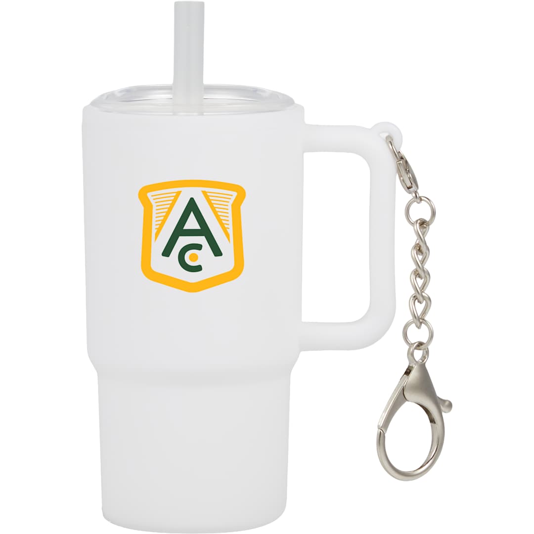 Shot Glass Tumbler w/ Keychain 4oz - SM-6571 White