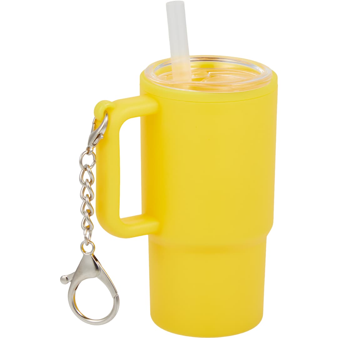 Shot Glass Tumbler w/ Keychain 4oz - SM-6571 Yellow