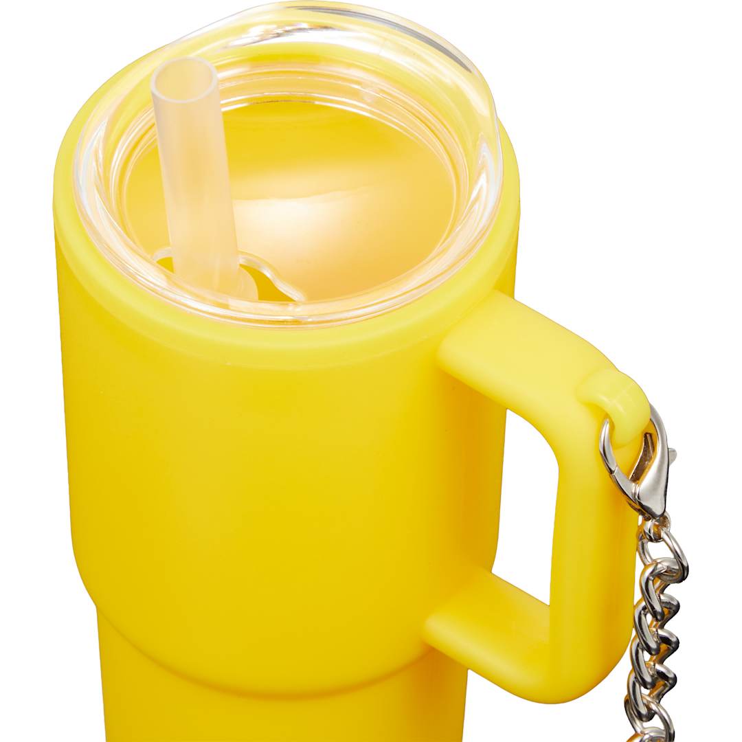 Shot Glass Tumbler w/ Keychain 4oz - SM-6571 Yellow