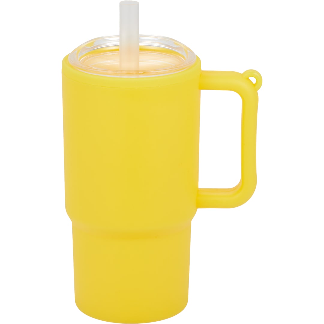 Shot Glass Tumbler w/ Keychain 4oz - SM-6571 Yellow