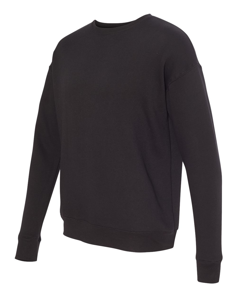 BELLA + CANVAS Unisex Sponge Fleece Drop Shoulder Crewneck Sweatshirt - 3945 Black