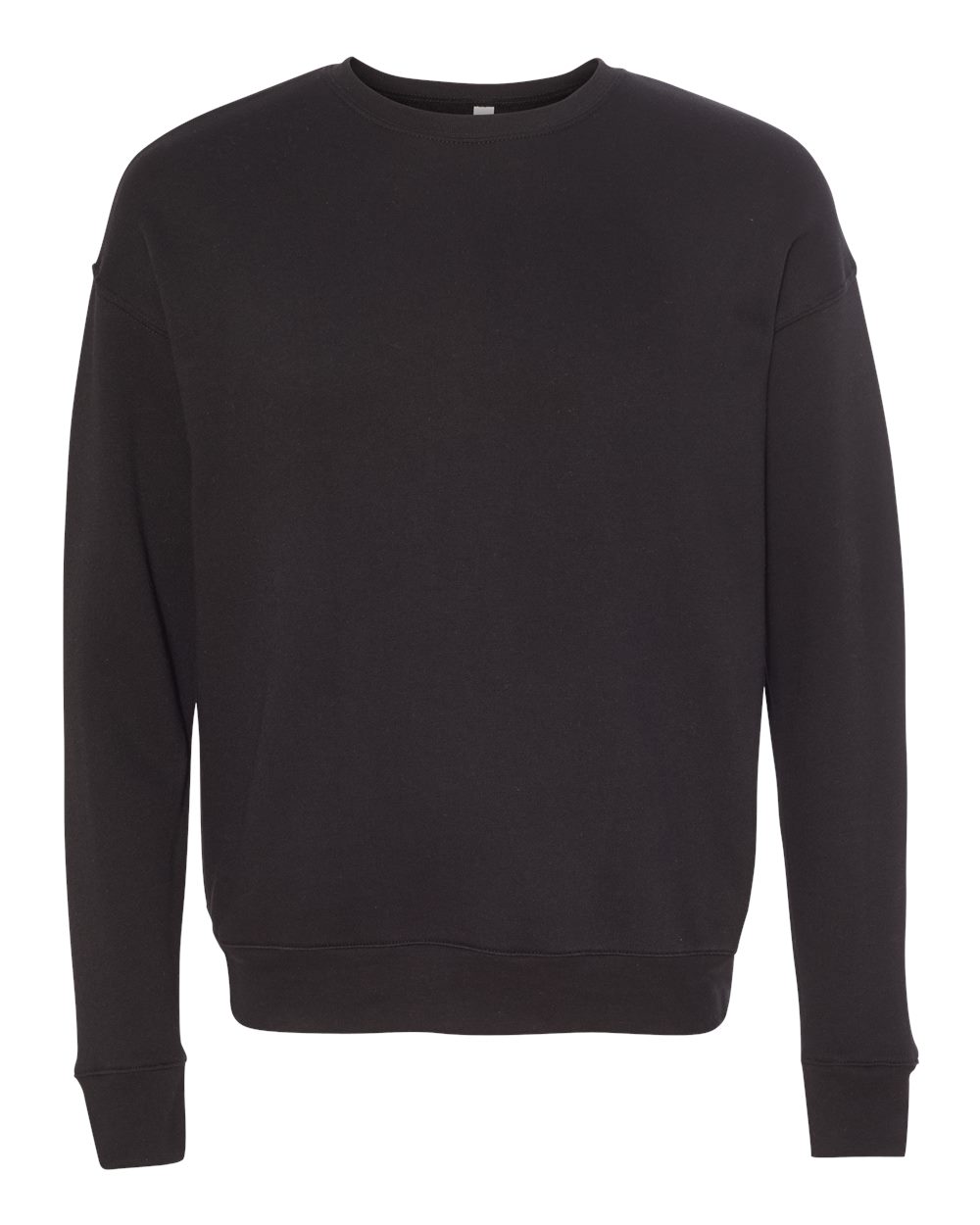 BELLA + CANVAS Unisex Sponge Fleece Drop Shoulder Crewneck Sweatshirt - 3945 Black