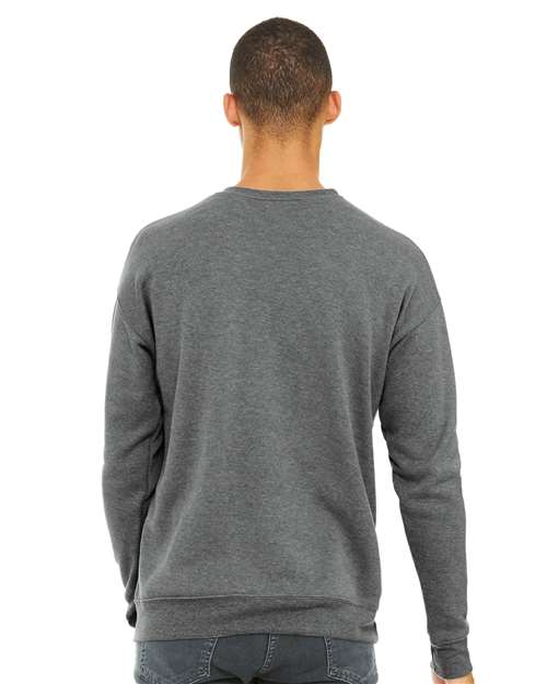 BELLA + CANVAS Unisex Sponge Fleece Drop Shoulder Crewneck Sweatshirt - 3945 Deep Heather
