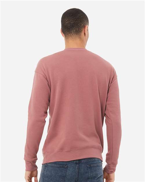 BELLA + CANVAS Unisex Sponge Fleece Drop Shoulder Crewneck Sweatshirt - 3945 Mauve