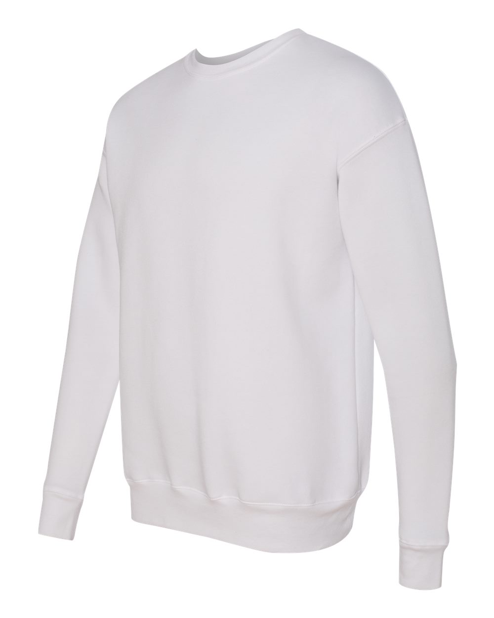 BELLA + CANVAS Unisex Sponge Fleece Drop Shoulder Crewneck Sweatshirt - 3945 White