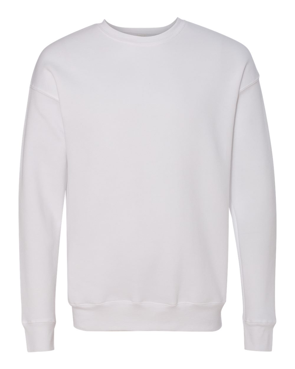 BELLA + CANVAS Unisex Sponge Fleece Drop Shoulder Crewneck Sweatshirt - 3945 White