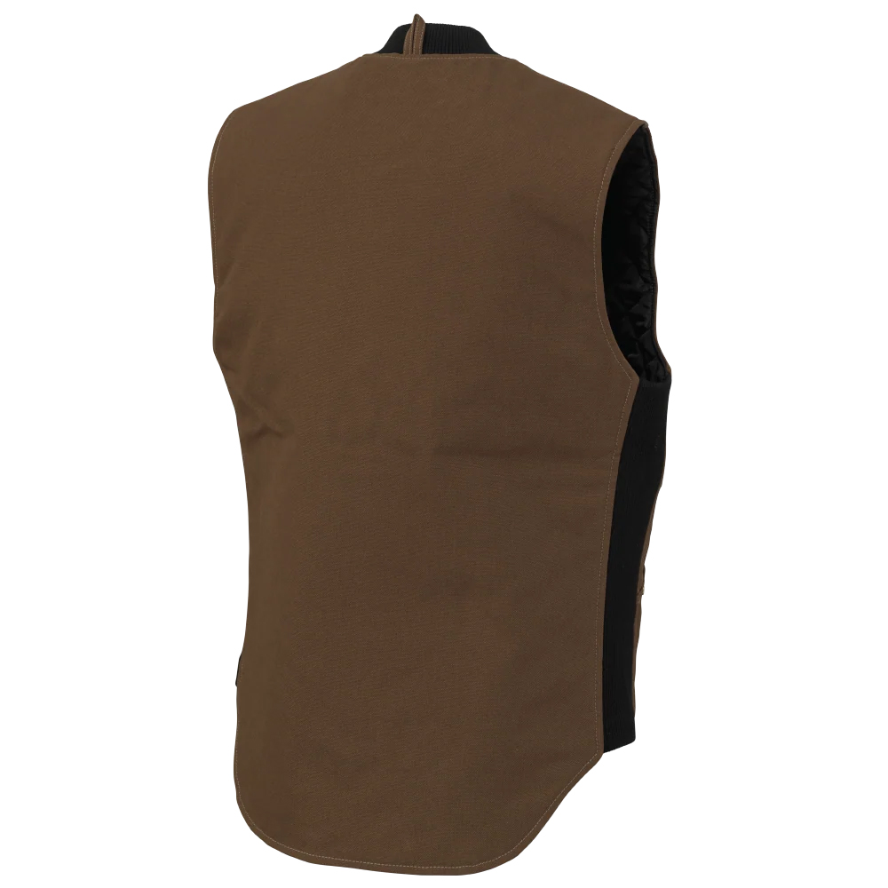 WV04 - Veste De Moto En Duck Dark Brown