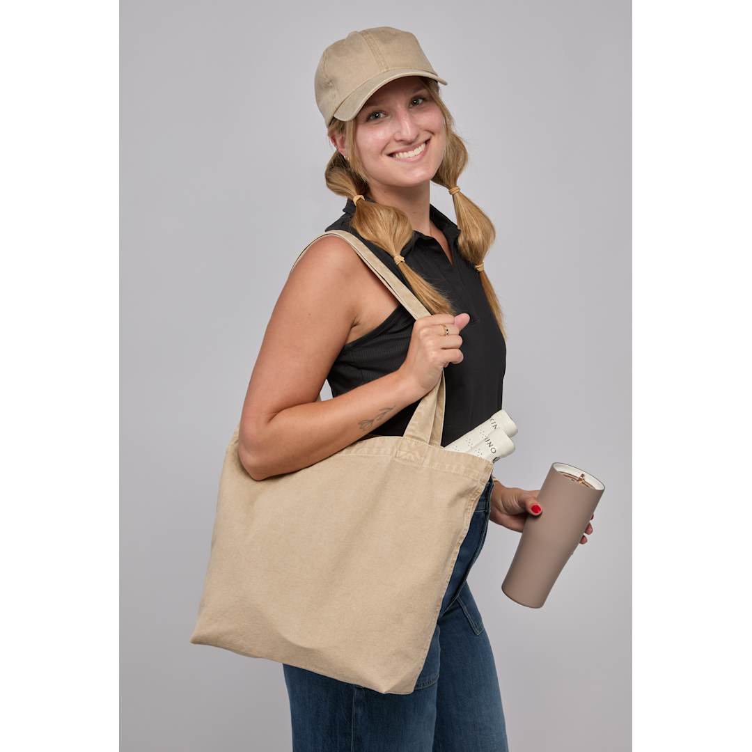 Recycled Washed 10oz Cotton Tote - 7901-83 Natural