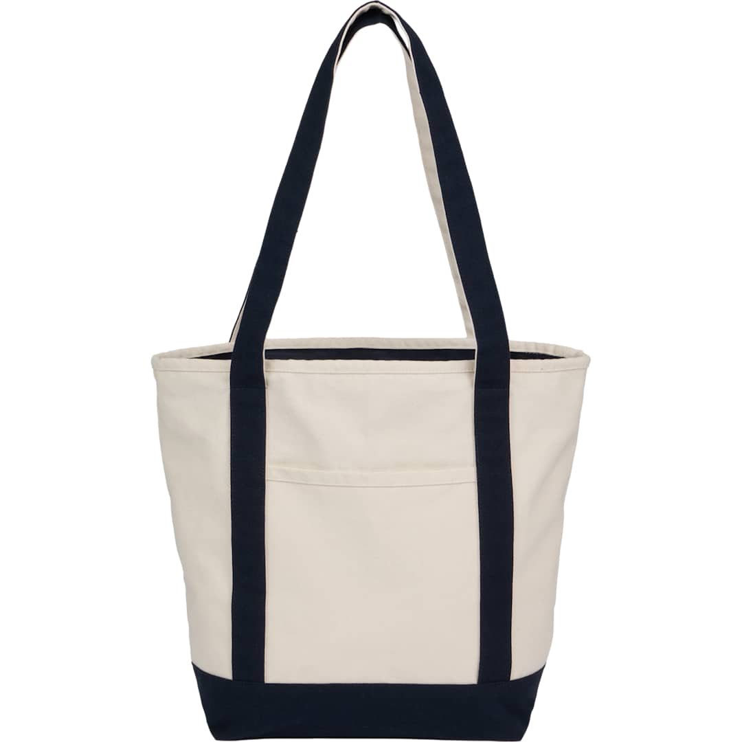 Recycled 12oz Zip Top Canvas Tote - 7901-86 Blue
