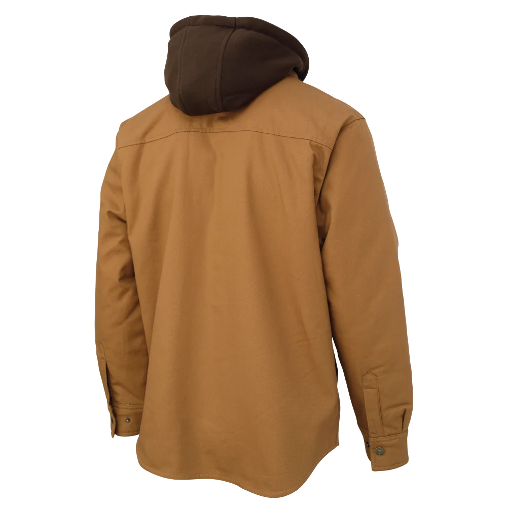 WS03 - Chemise-Manteau En Duck Doublée En Sherpa Brown