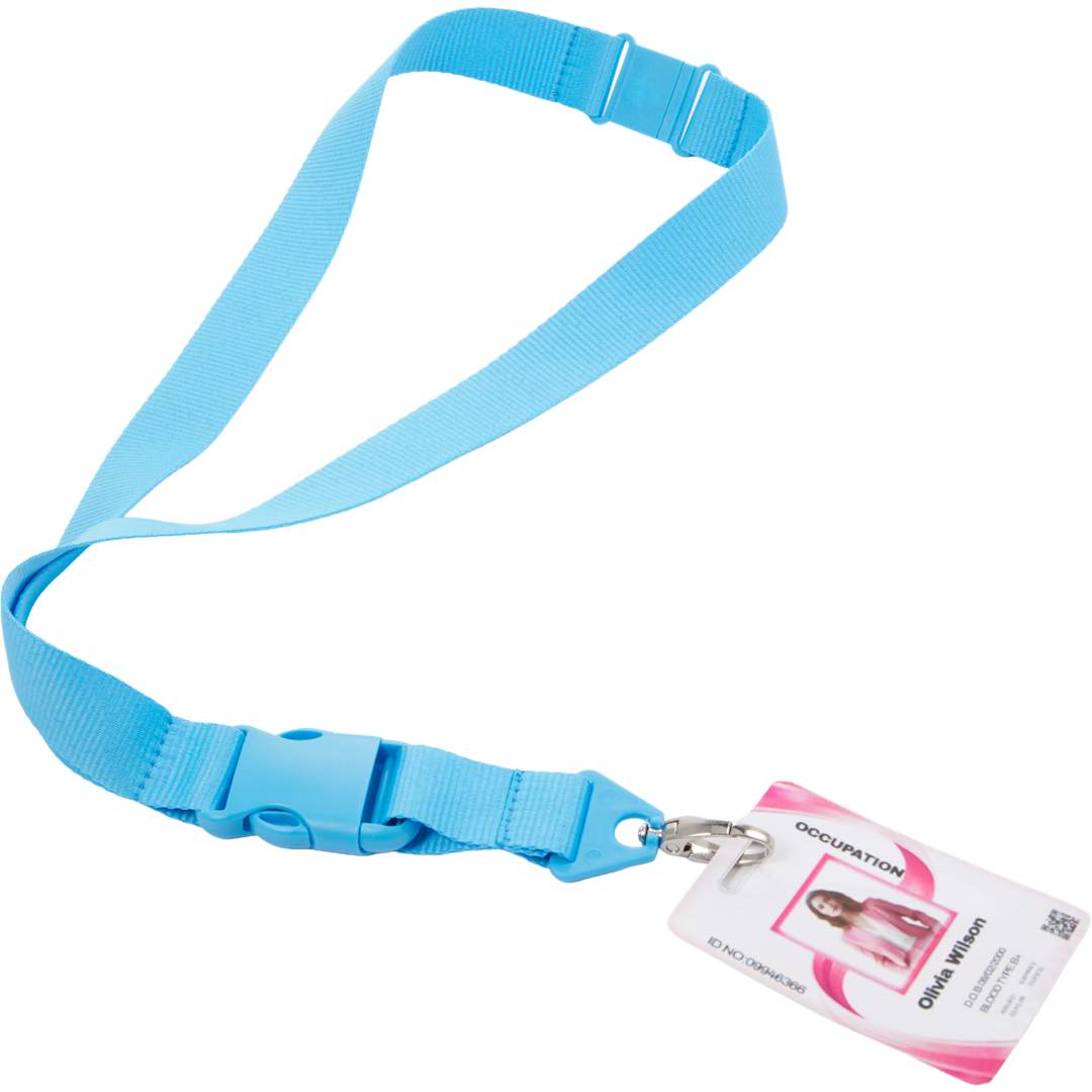 Monochrome Hang In There Lanyard - SM-2476 Blue