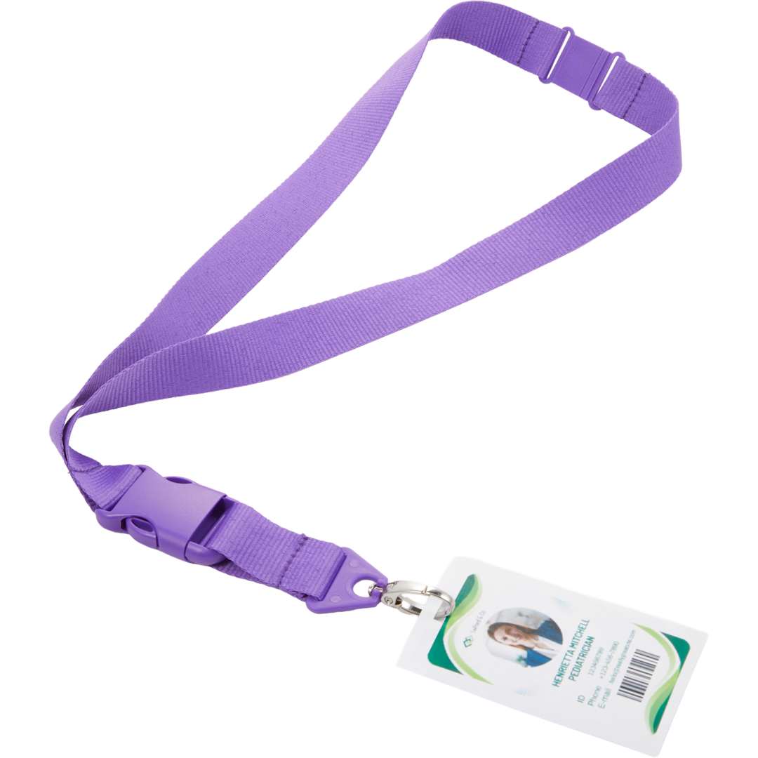 Monochrome Hang In There Lanyard - SM-2476 Purple