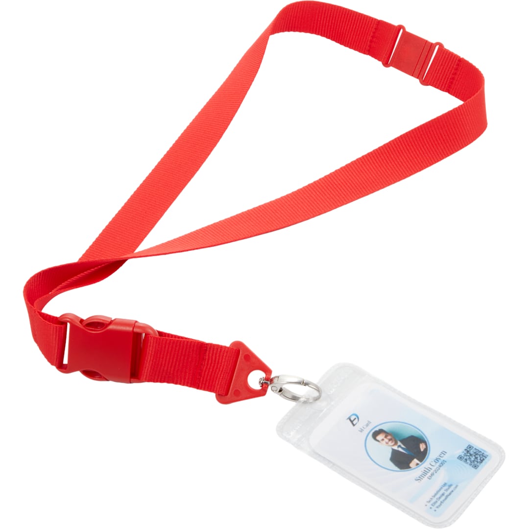 Monochrome Hang In There Lanyard - SM-2476 Red