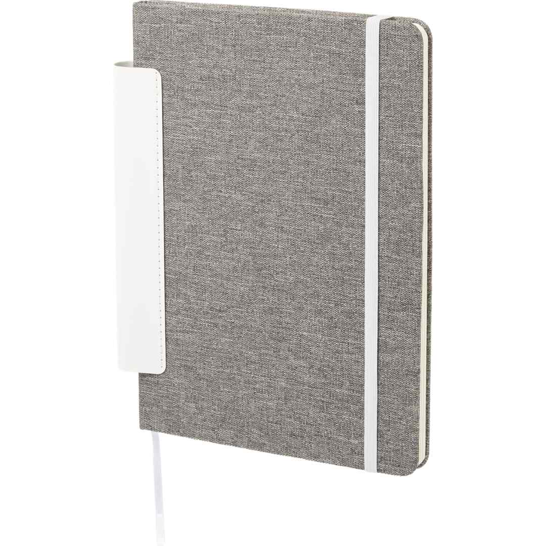 5.5" x 8.5" FSC® Recycled Viper RPET Bound Noteboo - SM-5359 White
