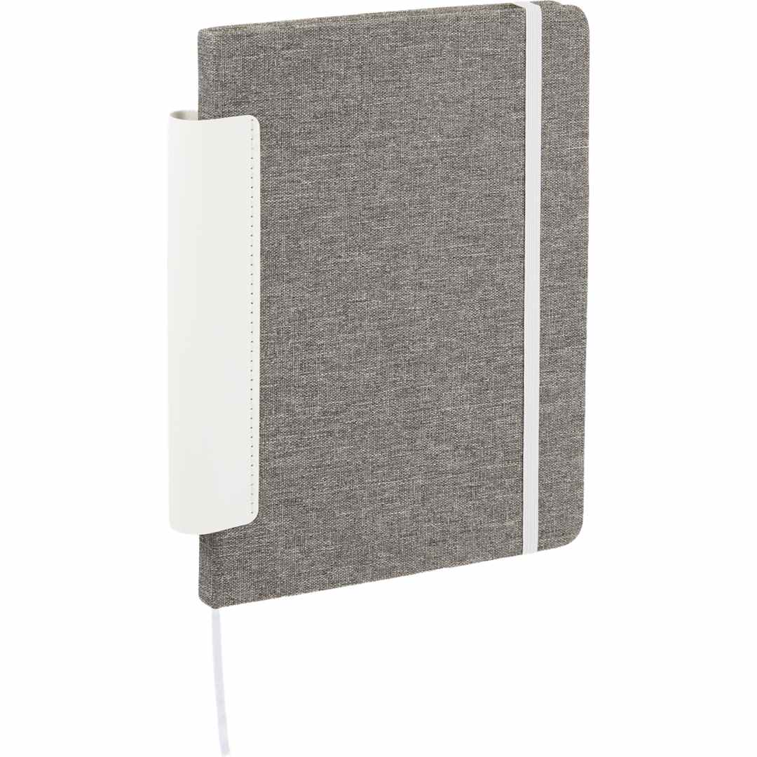 5.5" x 8.5" FSC® Recycled Viper RPET Bound Noteboo - SM-5359 White