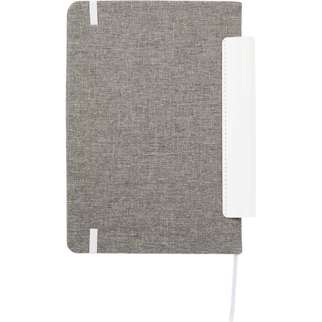 5.5" x 8.5" FSC® Recycled Viper RPET Bound Noteboo - SM-5359 White