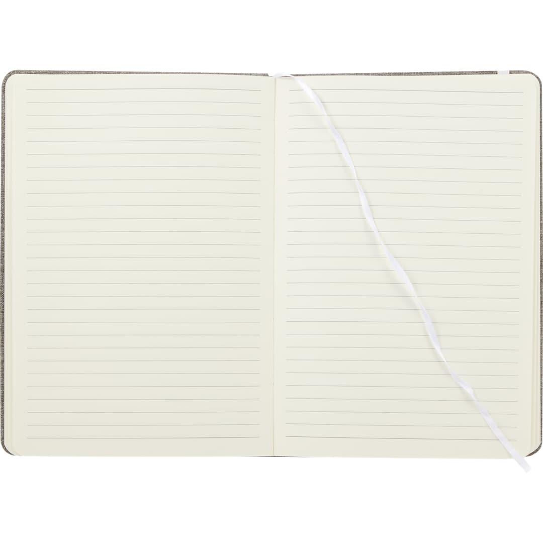 5.5" x 8.5" FSC® Recycled Viper RPET Bound Noteboo - SM-5359 White