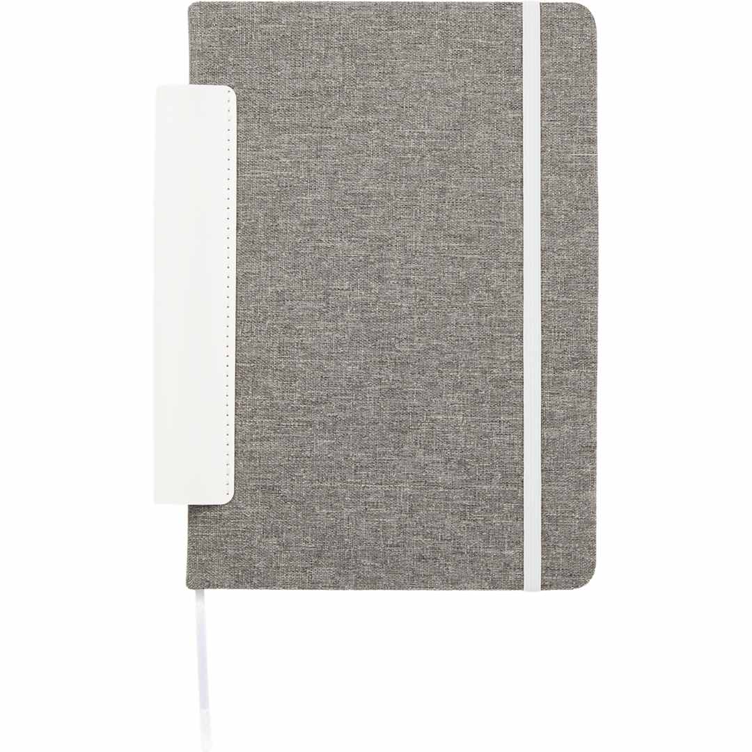 5.5" x 8.5" FSC® Recycled Viper RPET Bound Noteboo - SM-5359 White