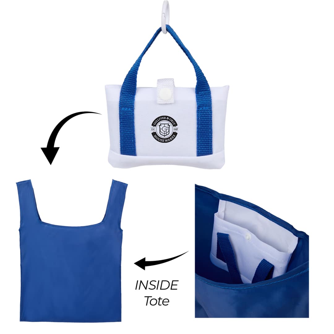 Mini-to-Market Packable Shopper Tote - SM-5469 Blue