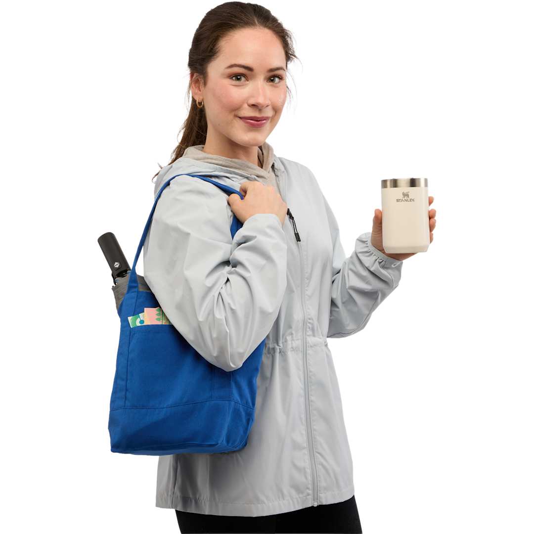 Mini 6oz Recycled Cotton Canvas Tote - SM-5471 Blue