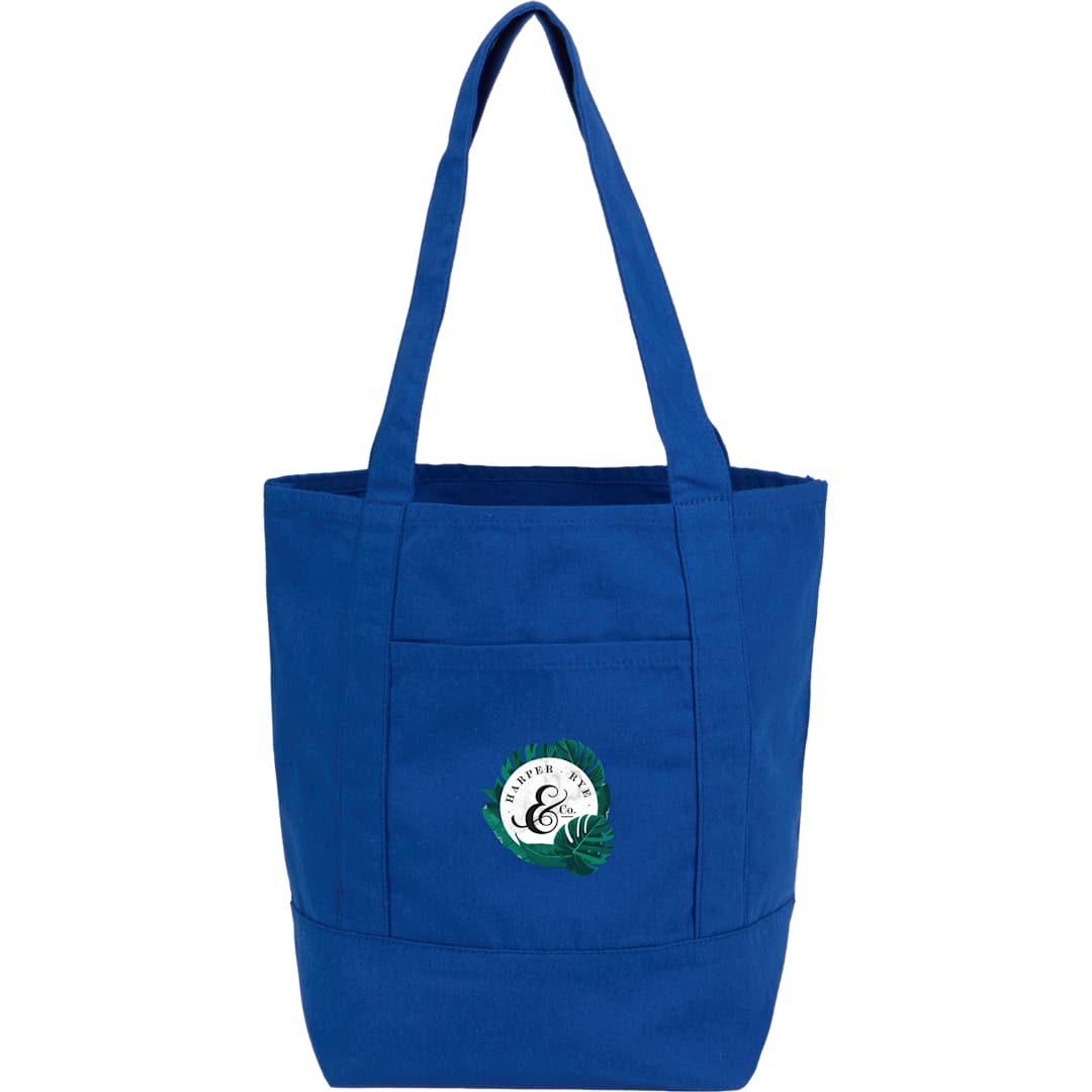 Mini 6oz Recycled Cotton Canvas Tote - SM-5471 Blue