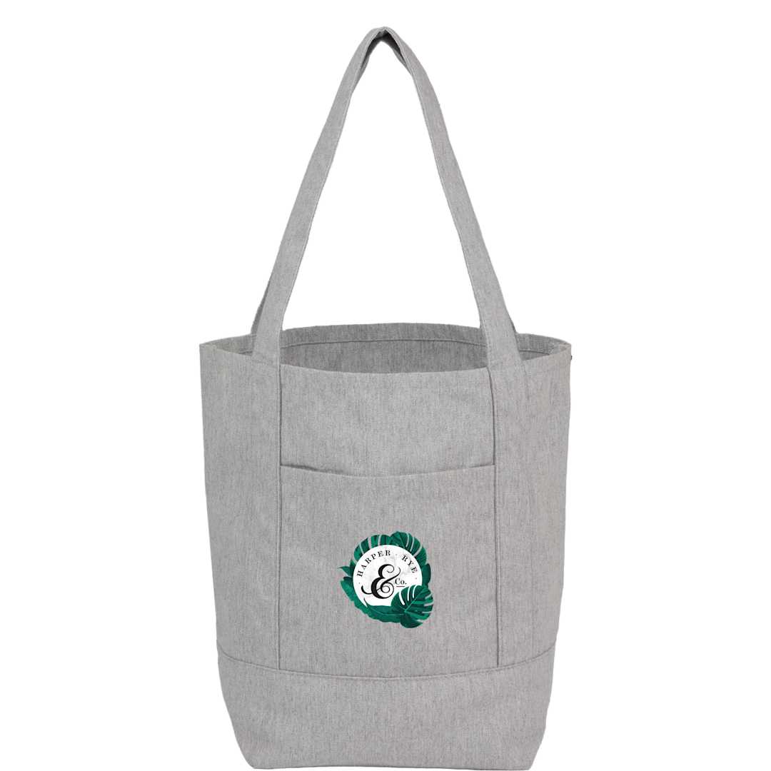 Mini 6oz Recycled Cotton Canvas Tote - SM-5471 Gray