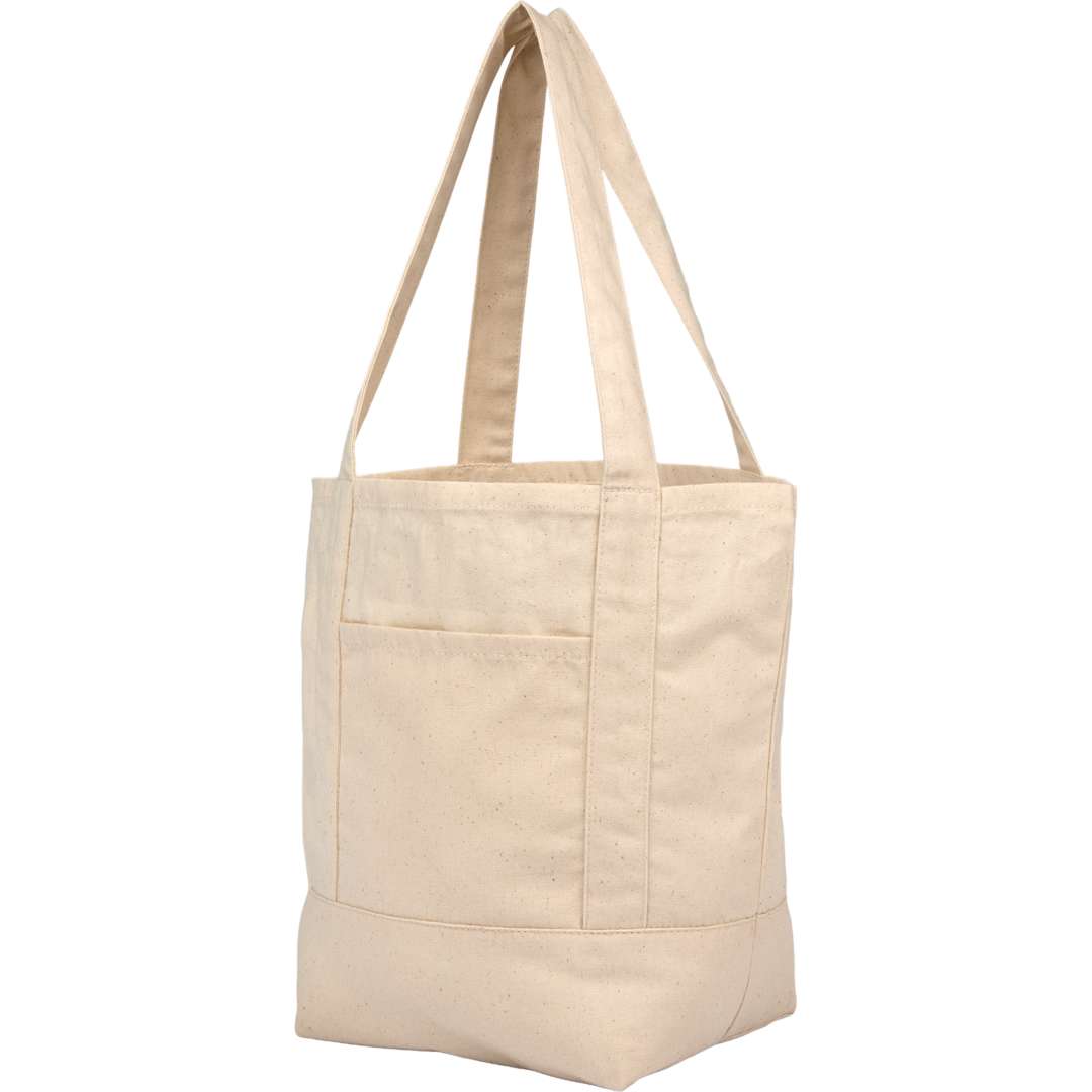 Mini 6oz Recycled Cotton Canvas Tote - SM-5471 Natural