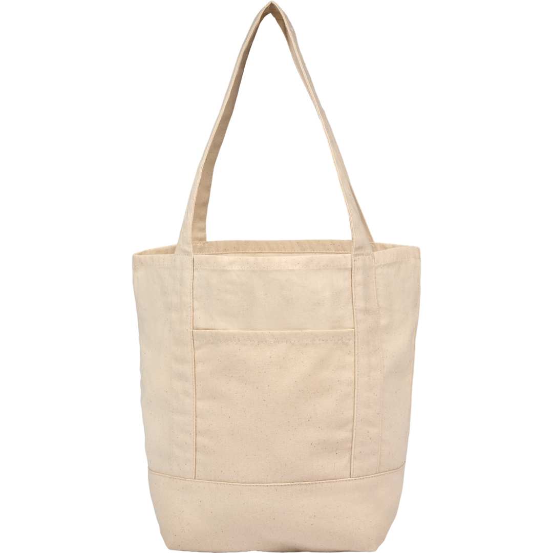 Mini 6oz Recycled Cotton Canvas Tote - SM-5471 Natural