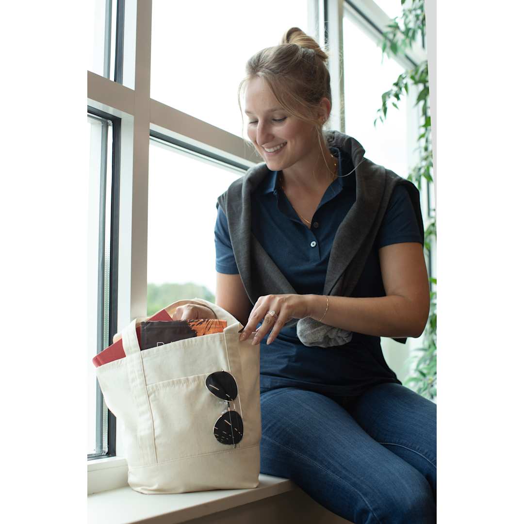 Mini 6oz Recycled Cotton Canvas Tote - SM-5471 Natural