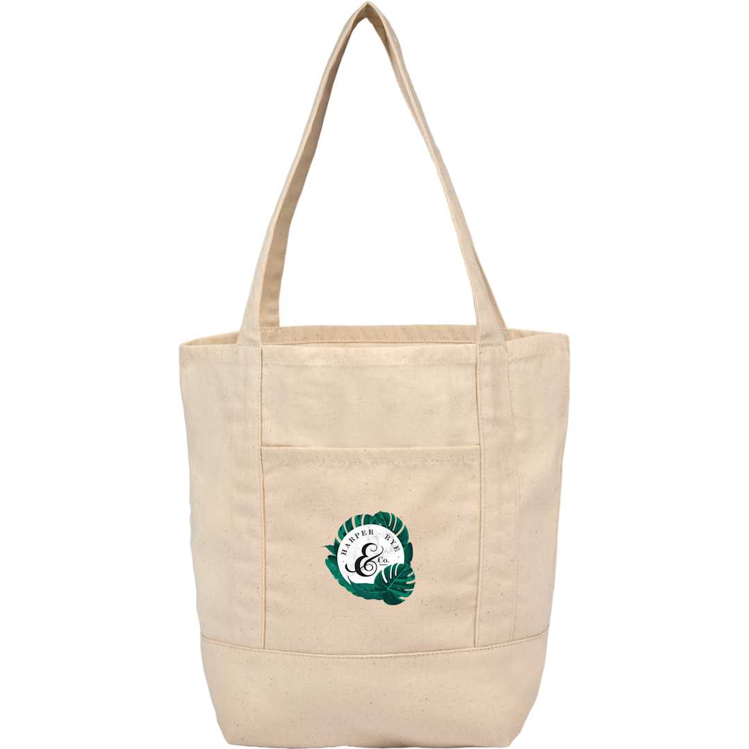 Mini 6oz Recycled Cotton Canvas Tote - SM-5471 Natural