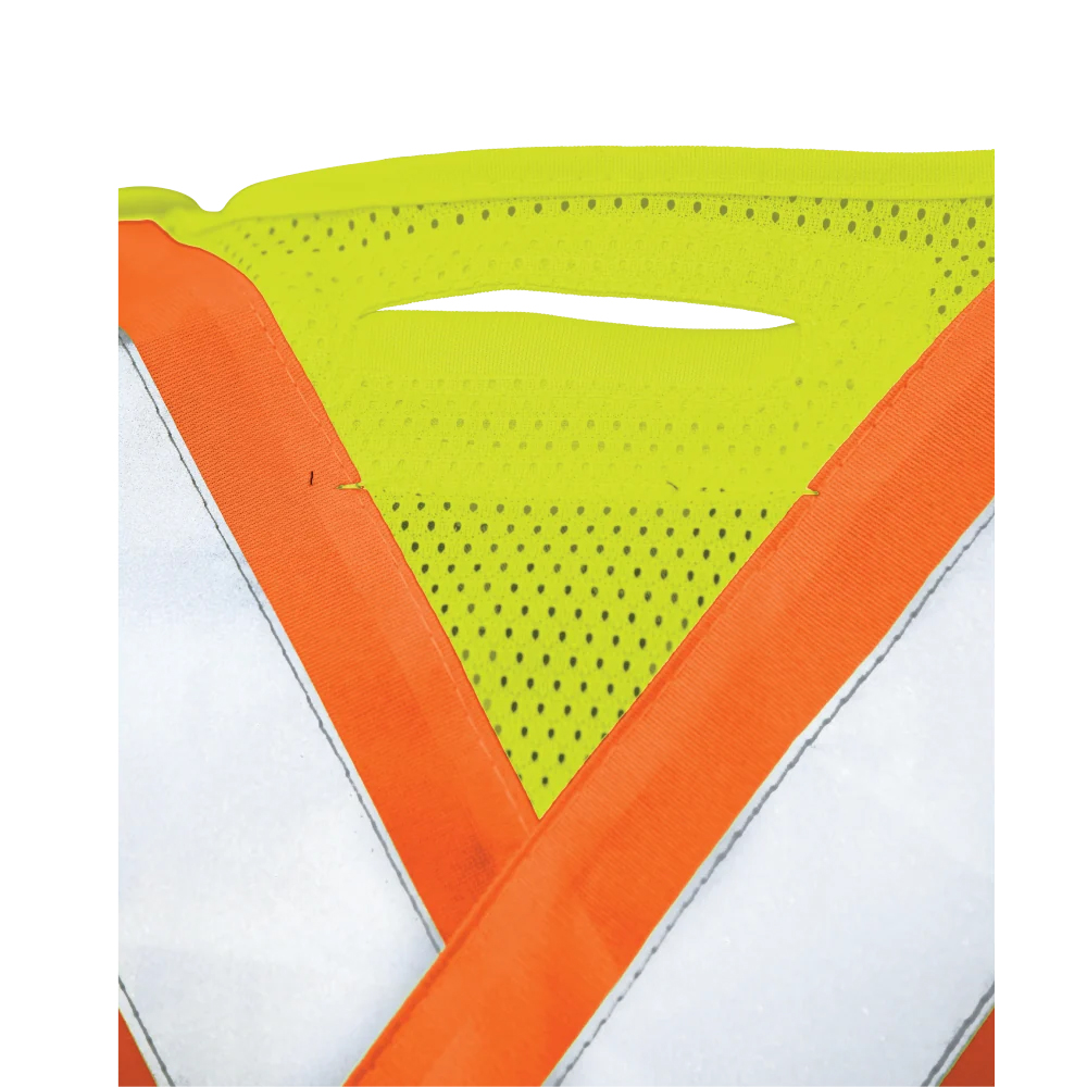 S9i0 - Gilet De Sécurité Détachable À 5 Points En Tissu Maille 