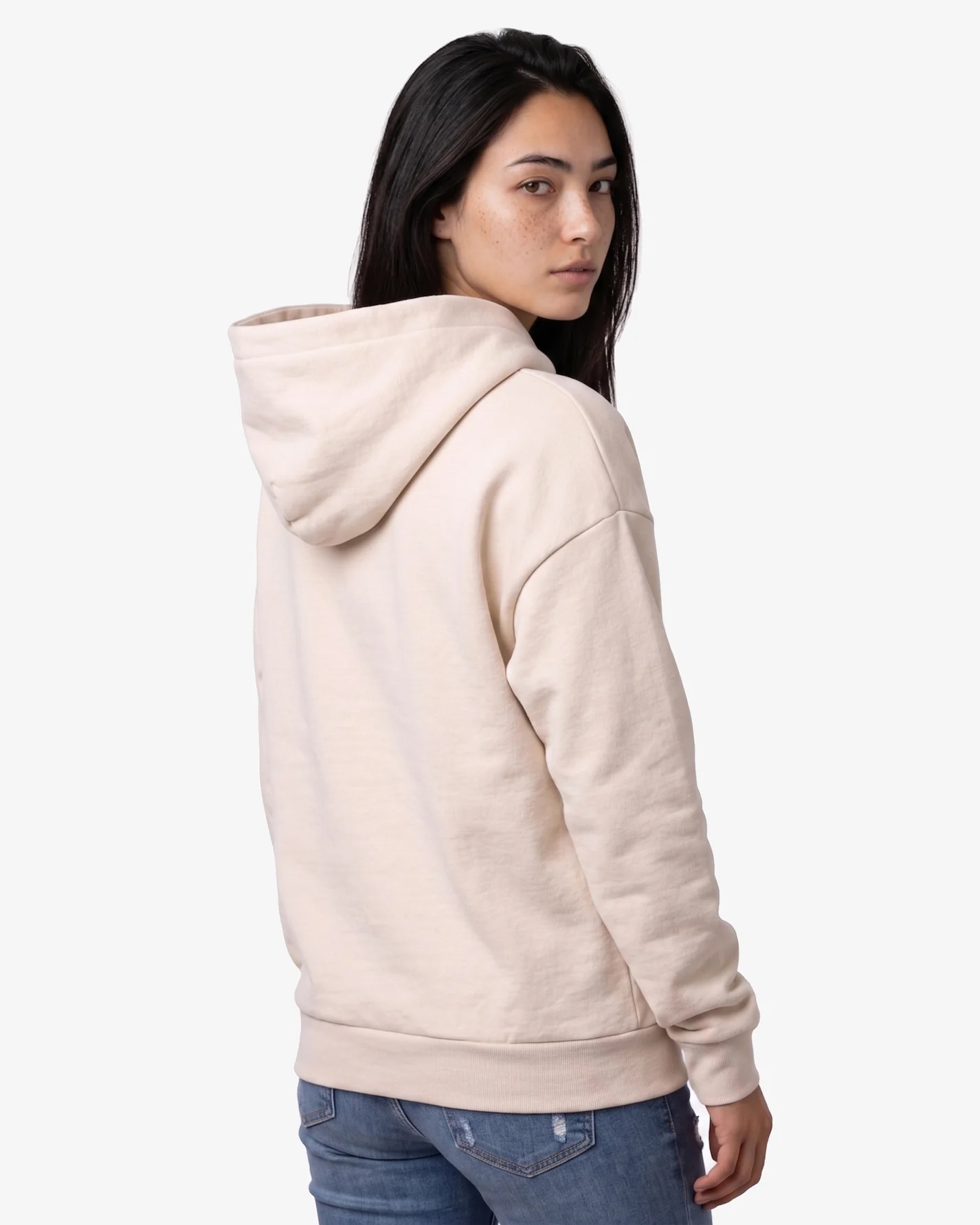 JST17 - Sweat à capuche oversize en coton bio Natural