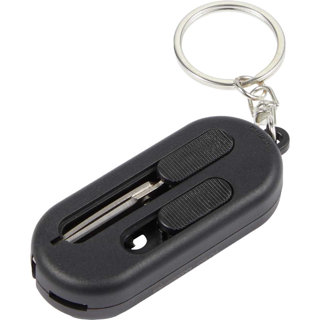 Compact Box Cutter with Scissors - SM-4393 Black