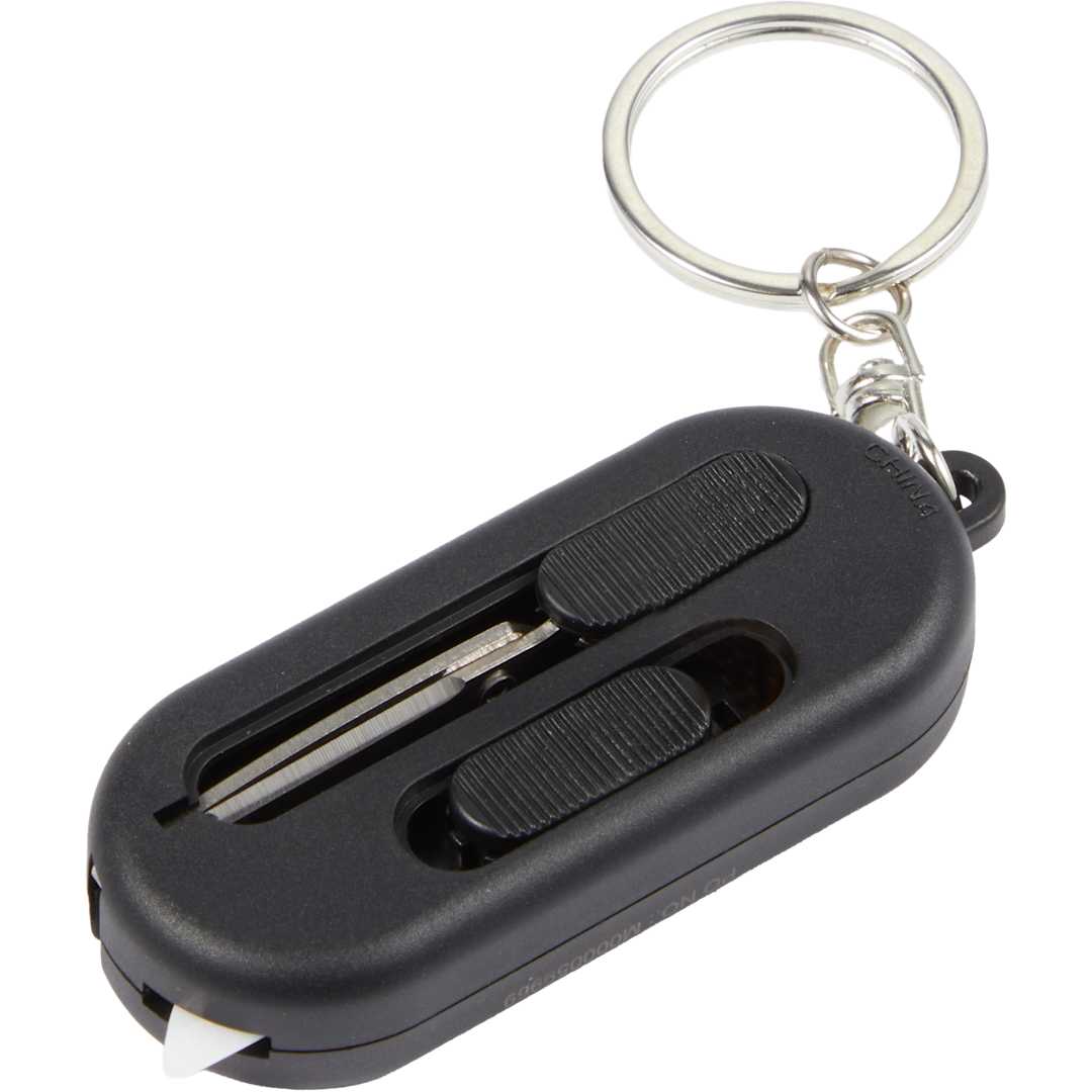 Compact Box Cutter with Scissors - SM-4393 Black