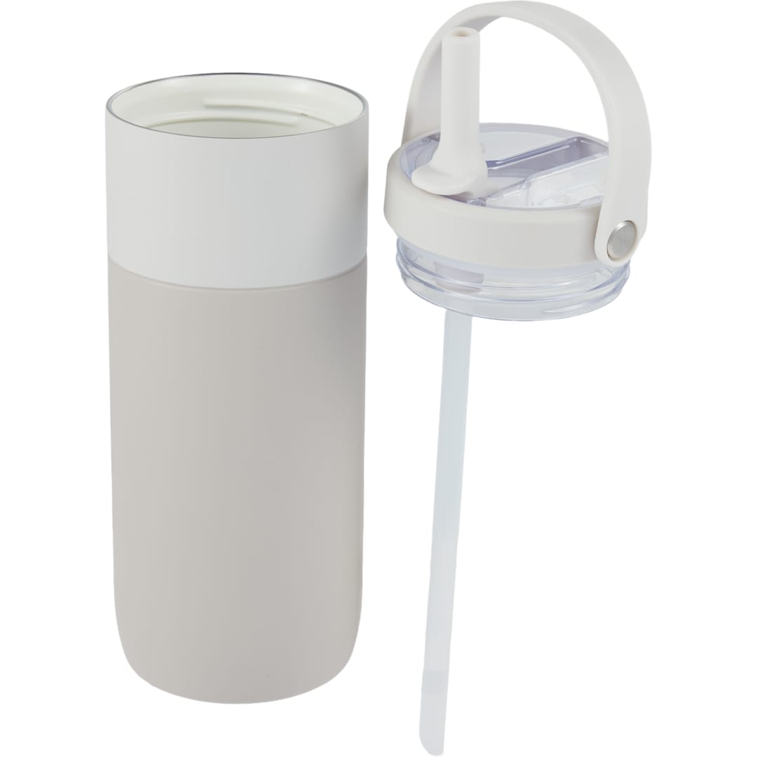Roots ROOTS Ceramic Lined Travel Tumbler w/ Straw 20oz - 1602-46 White