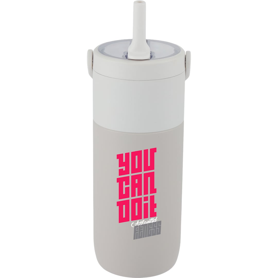 Roots ROOTS Ceramic Lined Travel Tumbler w/ Straw 20oz - 1602-46 White